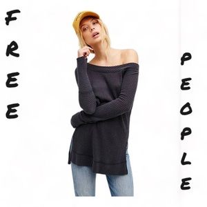 •NWT• Free People Kate thermal tunic in plum size S‎